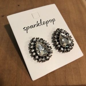 Sparklepop Crystal Glass Art Deco Style Earring